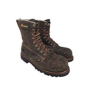 Thorogood Men's 8" Composite Toe WP Work Boot (U.S.A.) 804-4248 Brown Size 11D